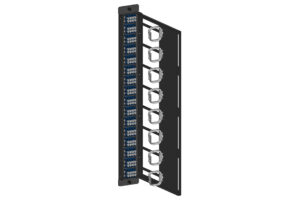 Port Mapping 10U Vertical Patch Cabinet Rack 1024f Mountable for 8x Panels 5