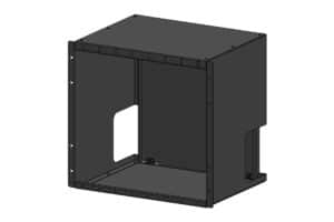 Port Mapping 10U Vertical Patch Cabinet Rack 1024f Mountable for 8x Panels 8