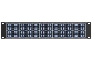 Port Mapping 2U Horizontal Patch Panel with 192F Mountable for 19 racks 1