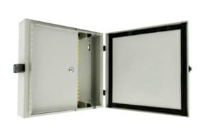 W21 Lockable Double Door Wall Box - ST FC Adapters 1